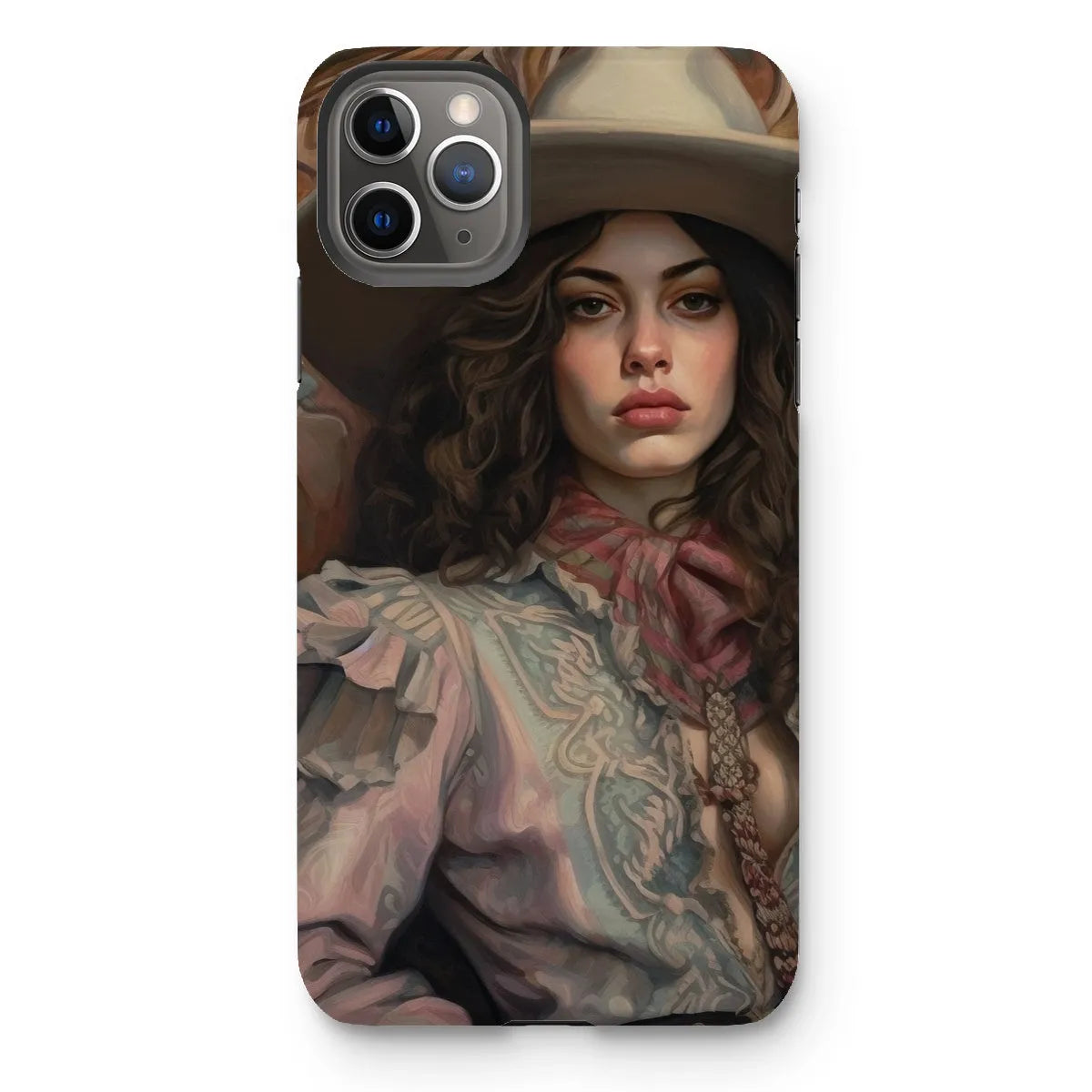 Alex The Lesbian Cowgirl - Sapphic Art Phone Case - Iphone 11 Pro Max / Matte - Mobile Phone Cases - Aesthetic Art