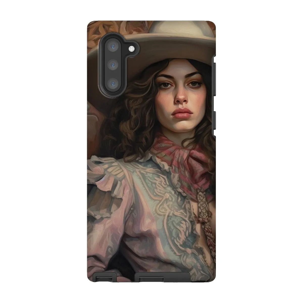 Alex The Lesbian Cowgirl - Sapphic Art Phone Case - Samsung Galaxy Note 10 / Matte - Mobile Phone Cases - Aesthetic Art