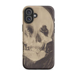 All is Vanity - Charles Allan Gilbert Iphone Case, 16 Plus / Matte, Phone Case Optical Illusion Two Women Skull