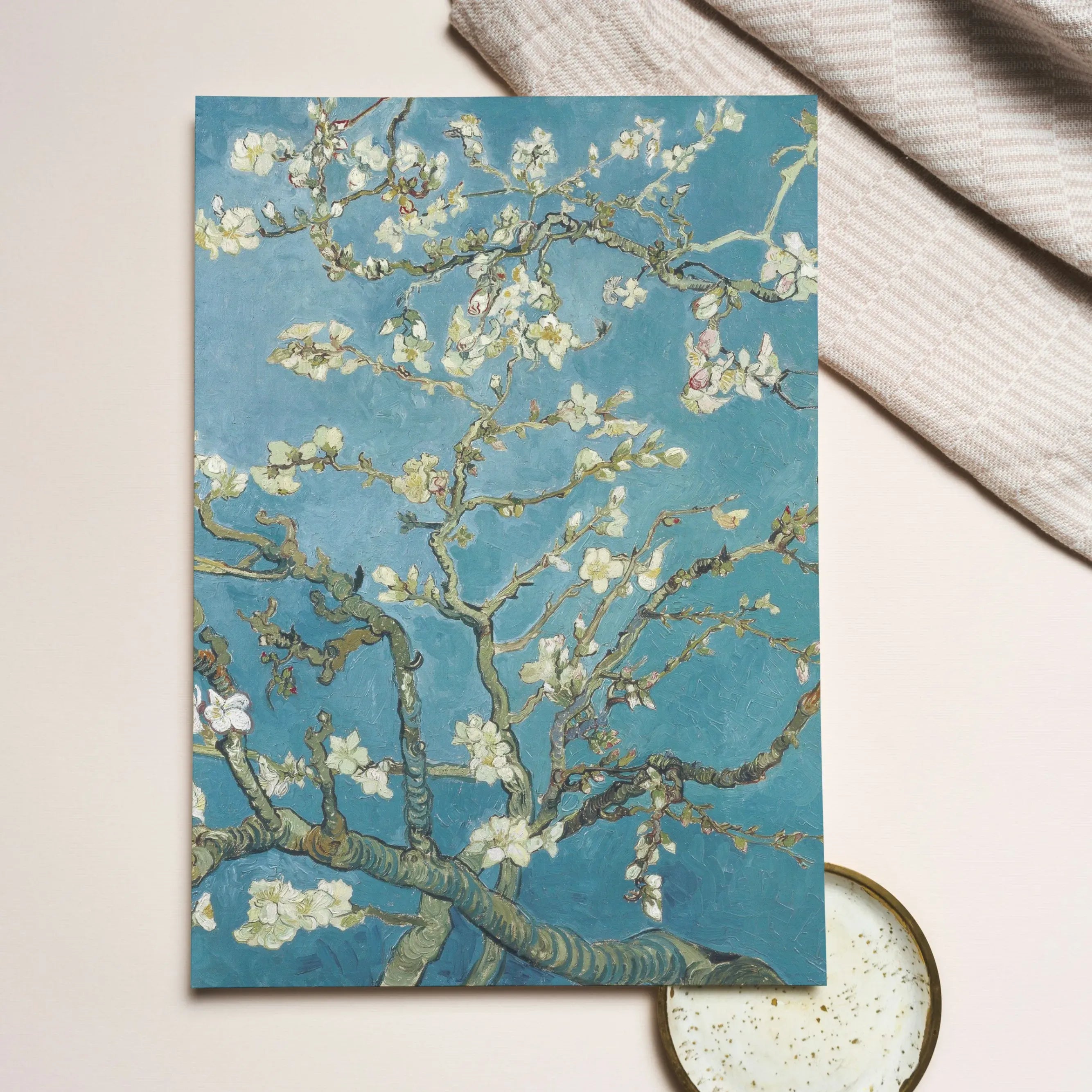Almond Blossom By Vincent Van Gogh Greeting Card - Greeting & Note Cards - Aesthetic Art