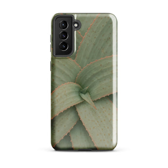 Aloe Pattern Phone Case, Samsung Galaxy S21 Plus / Gloss, Mobile Cases, Toby Leon