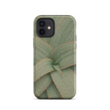 Aloe Pattern Phone Case Iphone 12 / Matte Sleek Phone Case Detailed Muted Green Succulent Leaf Aloe Vera Succulent, Star-shaped
