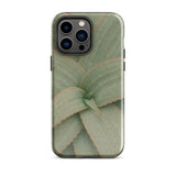 Aloe Pattern Phone Case Iphone 14 Pro Max / Gloss Sleek Matte-finish Phone Case Detailed Close-up Aloe Vera Succulent, Star-shaped