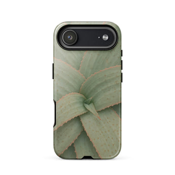 Aloe Pattern Phone Case Iphone 17 Air / Gloss Sleek Matte-finish Phone Case Detailed Close-up Aloe Vera Succulent, Star-shaped