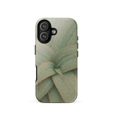 Aloe Pattern Phone Case Iphone 17 / Gloss Sleek Phone Case Detailed Light Green Succulent Leaf Aloe Vera Succulent, Star-shaped