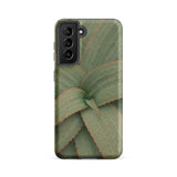 Aloe Pattern Samsung Case, Galaxy S21 Fe / Matte, Mobile Phone Cases, Toby Leon