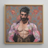 Alonso - Queer Matador Kunstdruck / Leinwand, 12x12’’ / 31x31cm / Naturrahmen, Poster, Drucke & visuelle Kunstwerke, Toby Leon