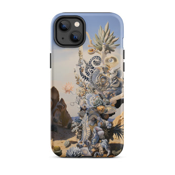 Altar - Surreal Cactus Goddess Art Iphone Case, 14 Plus / Matte, Iphone Case Surreal Desert Art