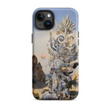 Altar - Surreal Cactus Goddess Art Iphone Case, 15 Plus / Matte, Iphone Case Surreal Desert Art