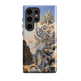 Altar - Surreal Cactus Goddess Art Phone Case, Samsung Galaxy S24 Ultra / Gloss, Mobile Cases, Toby Leon