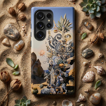 Altar - Surreal Cactus Goddess Art Phone Case Vibrant Intricately Illustrated Phone Case Surreal Desert Scene Cactus Goddess, Goddess Art,