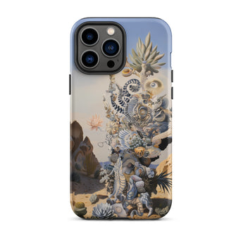 Altar - Surreal Cactus Goddess Art Phone Case Iphone 13 Pro Max / Matte Iphone Case Surreal Desert Scene Cactus Goddess, Goddess Art,