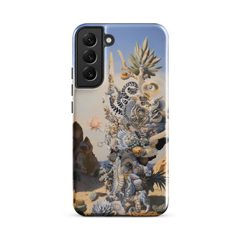 Altar - Surreal Cactus Goddess Art Phone Case Samsung Galaxy S22 Plus / Gloss Samsung Galaxy S21 Phone Case Detailed Surreal Illustration