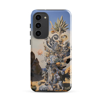 Altar - Surreal Cactus Goddess Art Phone Case Samsung Galaxy S23 Plus / Gloss Phone Case Detailed Surreal Illustration Eclectic Mix Sea