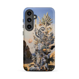 Altar - Surreal Cactus Goddess Art Phone Case Samsung Galaxy S24 Plus / Matte Phone Case Surreal Detailed Artwork Desert Plants Animals