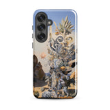 Altar - Surreal Cactus Goddess Art Phone Case Samsung Galaxy S25 Plus / Gloss Phone Case Surreal Detailed Illustration Fantastical Desert