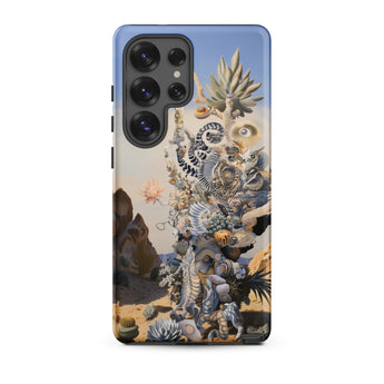 Altar - Surreal Cactus Goddess Art Phone Case Samsung Galaxy S25 Ultra / Matte Vibrant Surreal Phone Case Detailed Illustration Fantastical