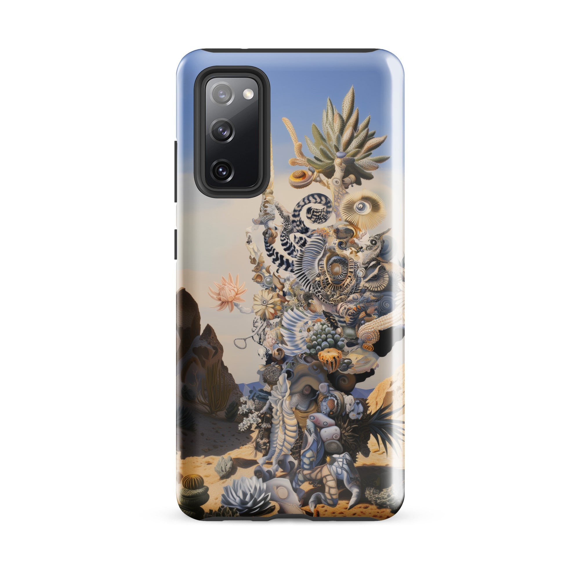 Altar Surreal Cactus Goddess Art Samsung Case, Galaxy S20 Fe / Gloss, Smartphone Case Surreal Intricate Design Collection Biological