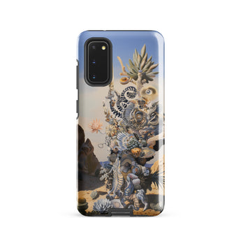 Altar - Surreal Cactus Goddess Art Samsung Case, Galaxy S20 / Gloss, Black Smartphone Nature-themed Protective Case