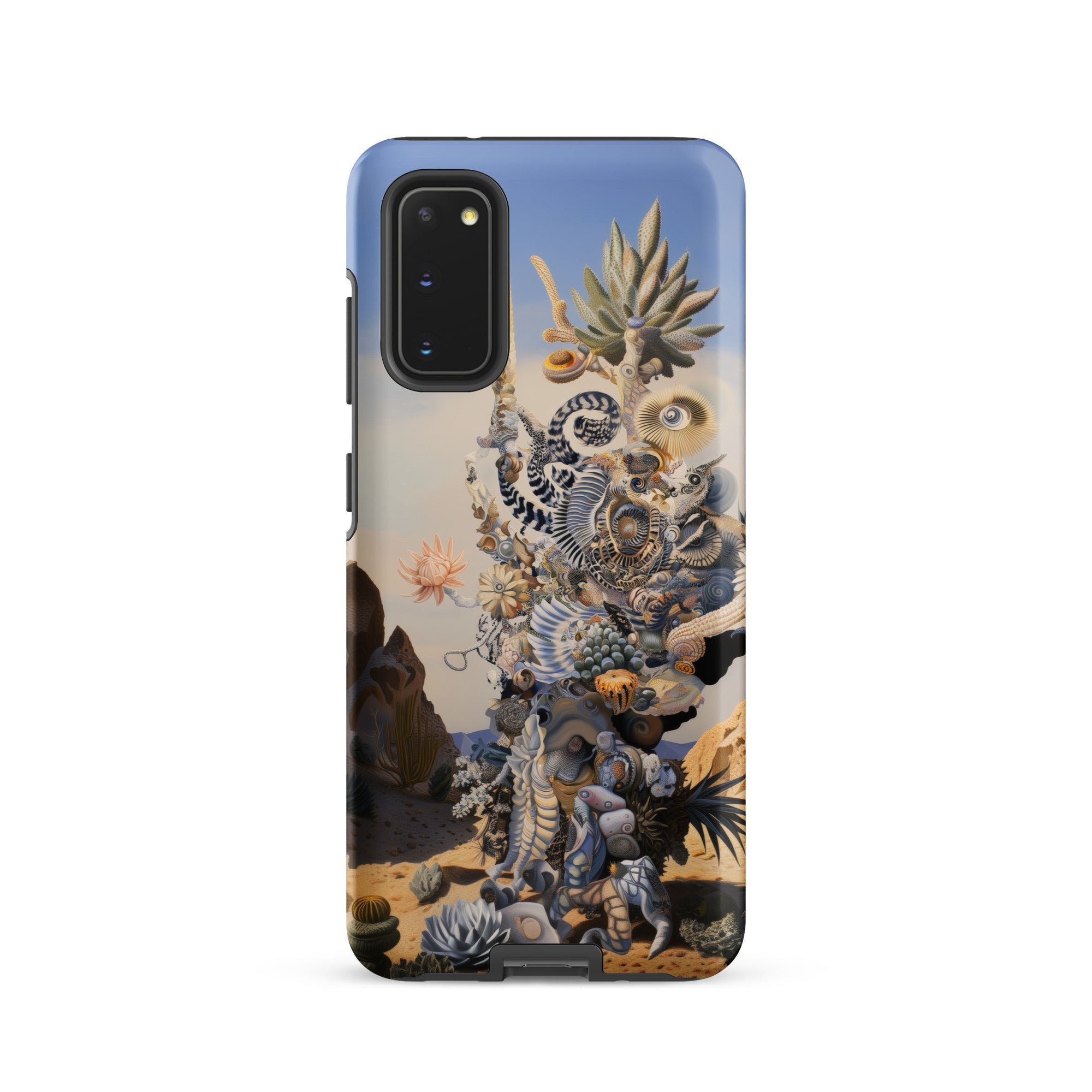 Altar Surreal Cactus Goddess Art Samsung Case, Galaxy S20 / Matte, Surrealist Art Print Phone Case Composite Animals Plants