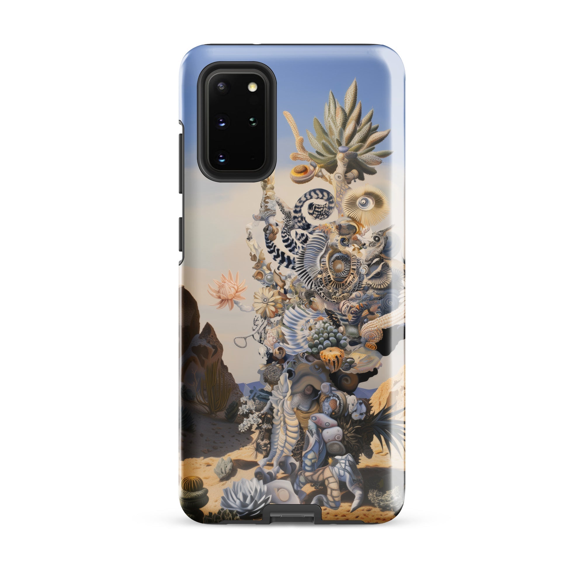 Altar Surreal Cactus Goddess Art Samsung Case, Galaxy S20 Plus / Gloss, Smartphone Surrealist Art Printed Case