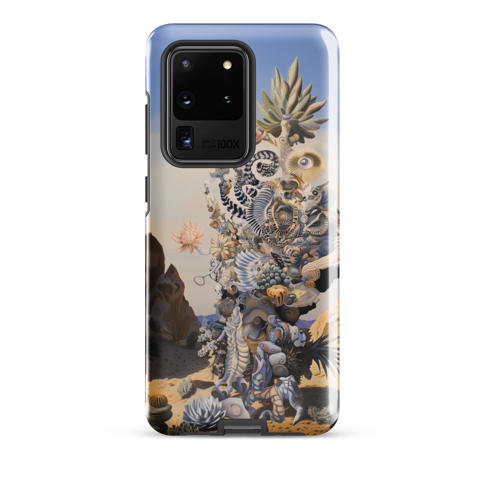Altar Surreal Cactus Goddess Art Samsung Case, Galaxy S20 Ultra / Gloss, Smartphone Surrealist Art Printed Case Composite Creature Natural