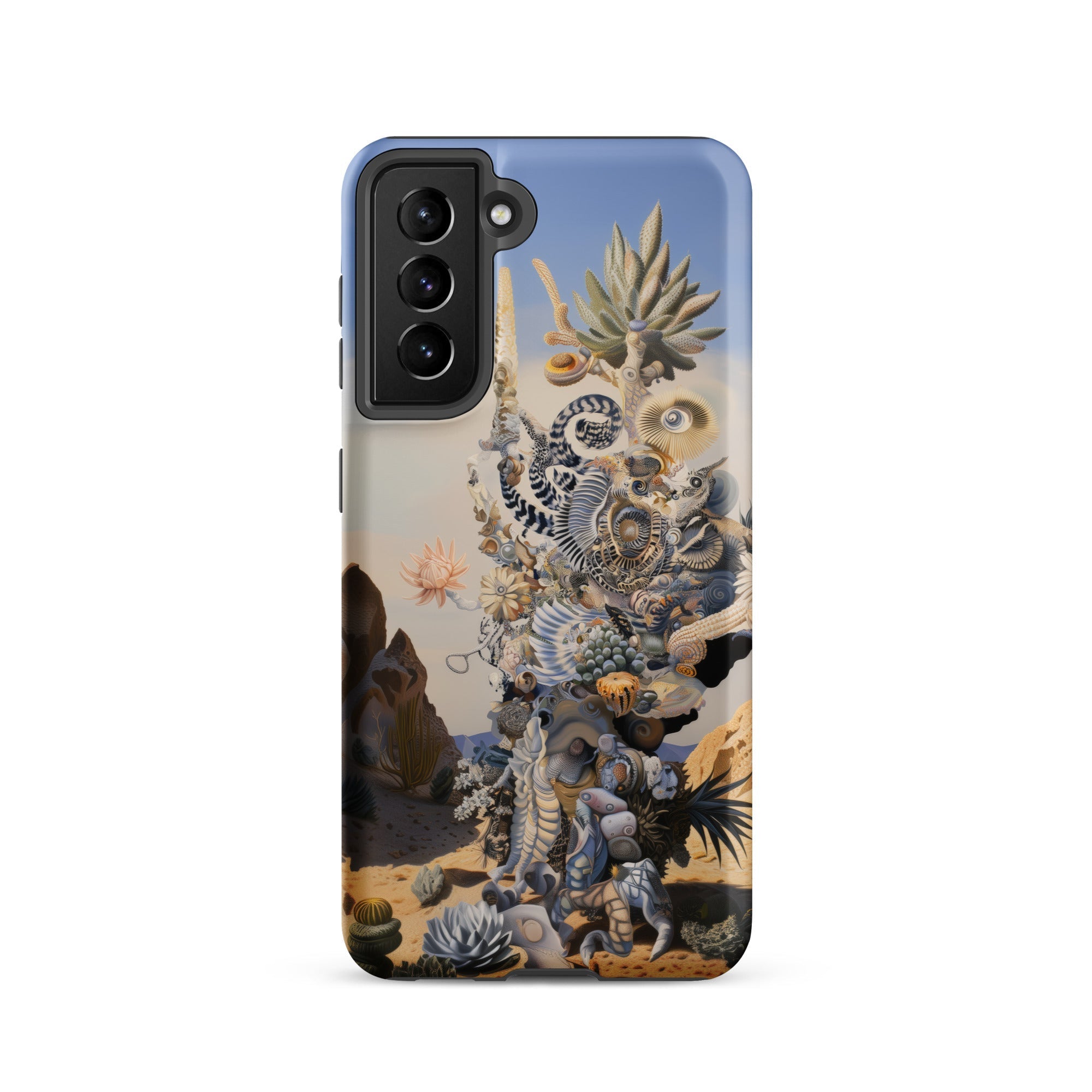 Altar Surreal Cactus Goddess Art Samsung Case, Galaxy S21 / Matte, Smartphone Surreal Intricate Desert Themed Case