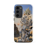 Altar - Surreal Cactus Goddess Art Samsung Case, Galaxy S23 Plus / Gloss, Smartphone Case Surrealist Landscape Detailed Fantastical Tree