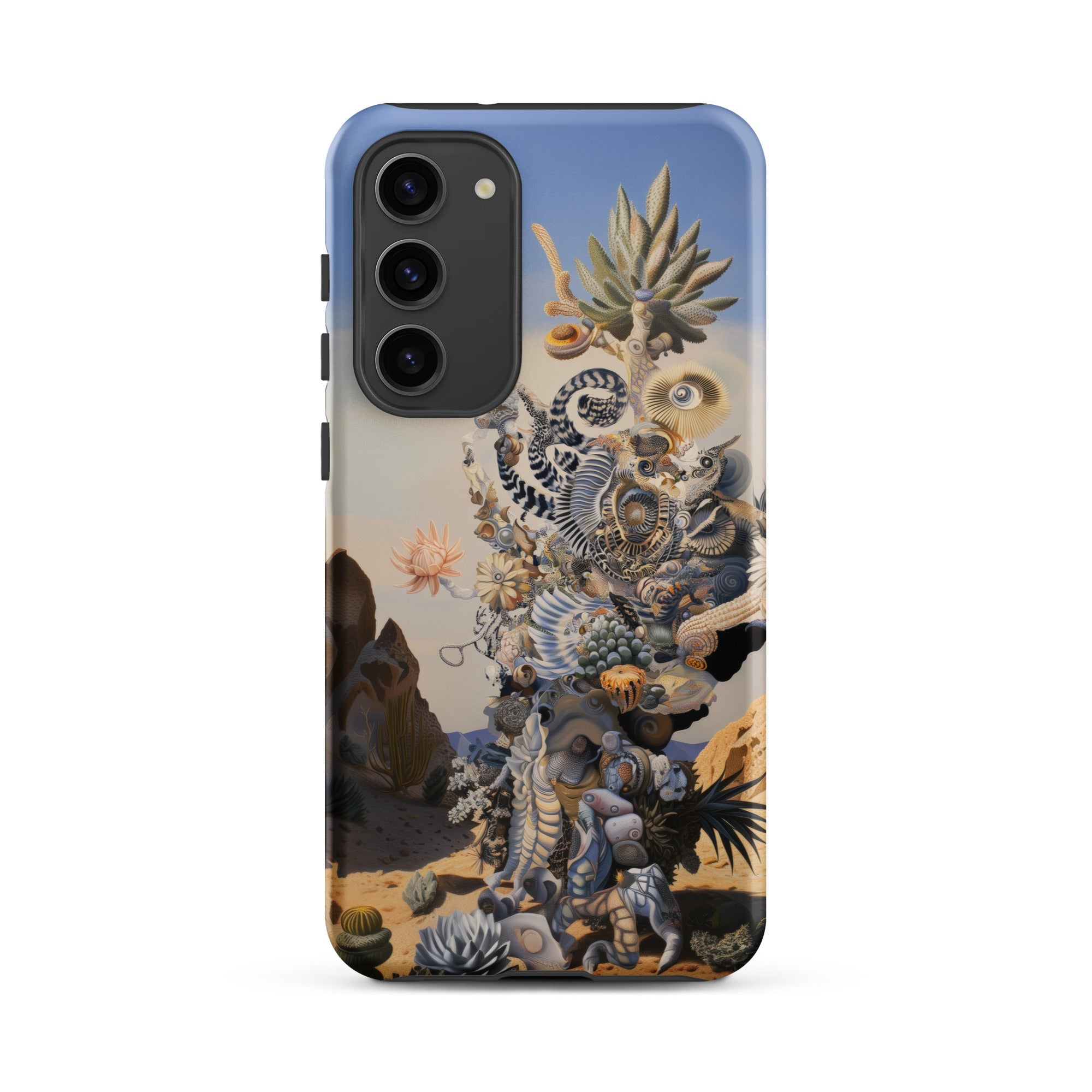Altar Surreal Cactus Goddess Art Samsung Case, Galaxy S23 Plus / Matte, Phone Case Surreal Desert Art