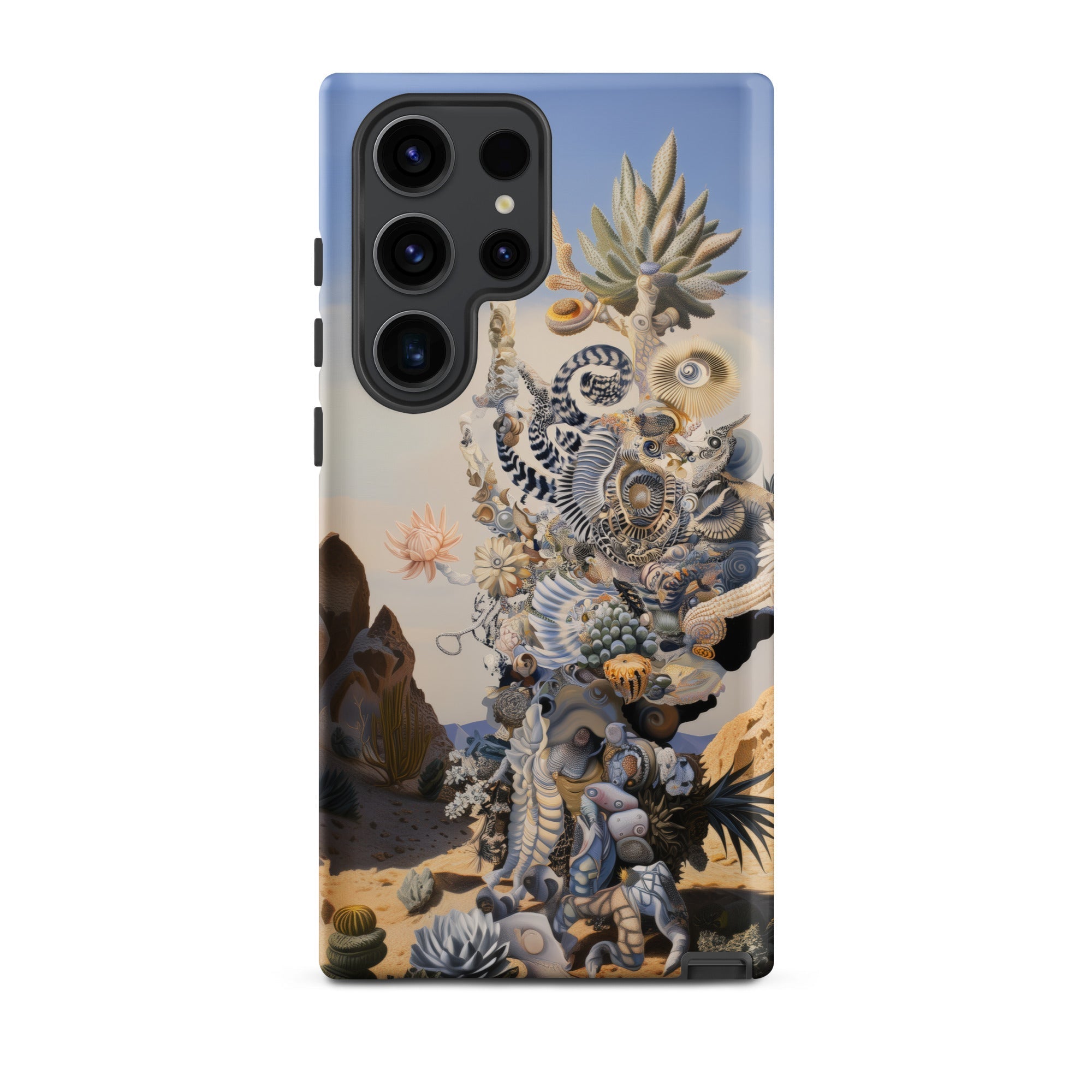 Altar Surreal Cactus Goddess Art Samsung Case, Galaxy S23 Ultra / Matte, Smartphone Case Intricate Surreal Desert Landscape Design Natural