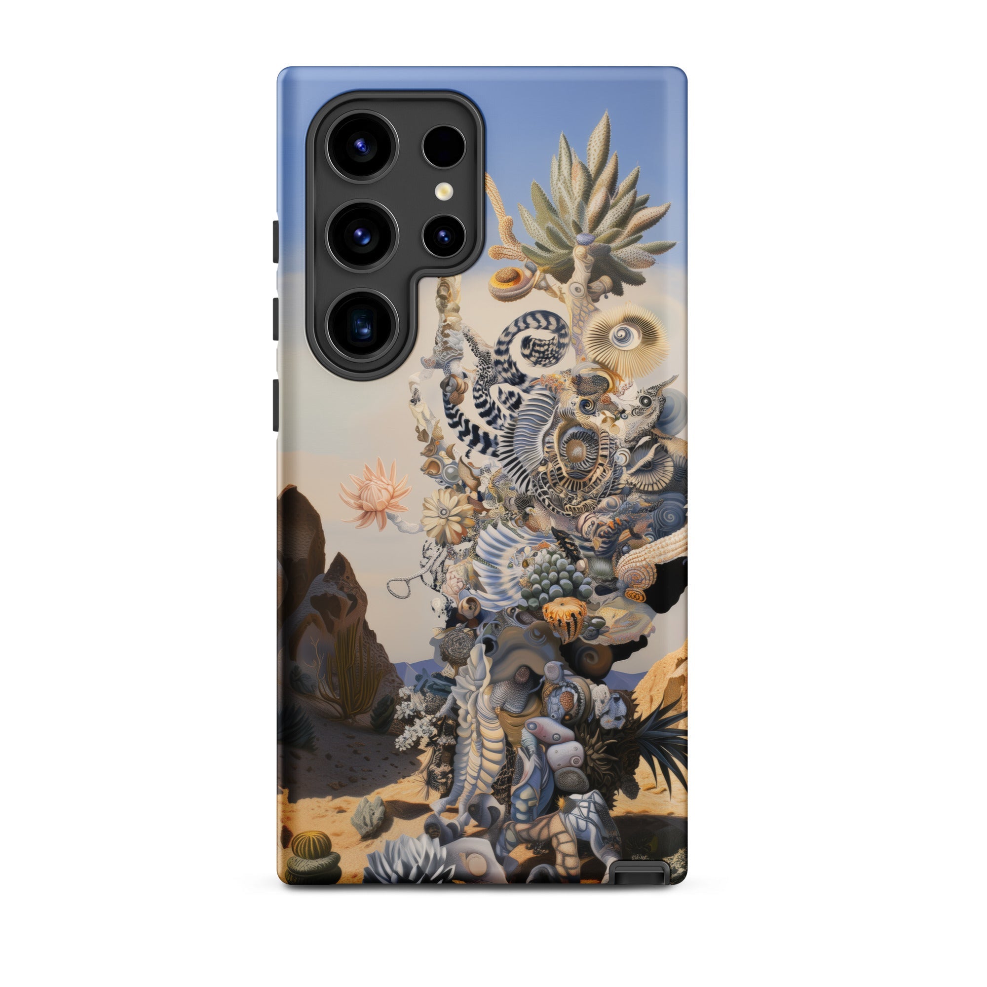Altar Surreal Cactus Goddess Art Samsung Case, Galaxy S24 Ultra / Matte, Smartphone Case Surreal Landscape Design