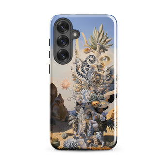 Altar - Surreal Cactus Goddess Art Samsung Case, Galaxy S25 Plus / Gloss, Smartphone Case Surreal Desert Ocean-themed Art Print