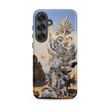 Altar - Surreal Cactus Goddess Art Samsung Case, Galaxy S25 Plus / Matte, Smartphone Case Complex Surreal Desert Scene Creatures Plants