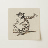 Althaemenes in Despair - Nicolai Abraham Abildgaard Art Print / Canvas, 12x12’’ / 31x31cm / Unframed / no Border, Posters Prints & Visual