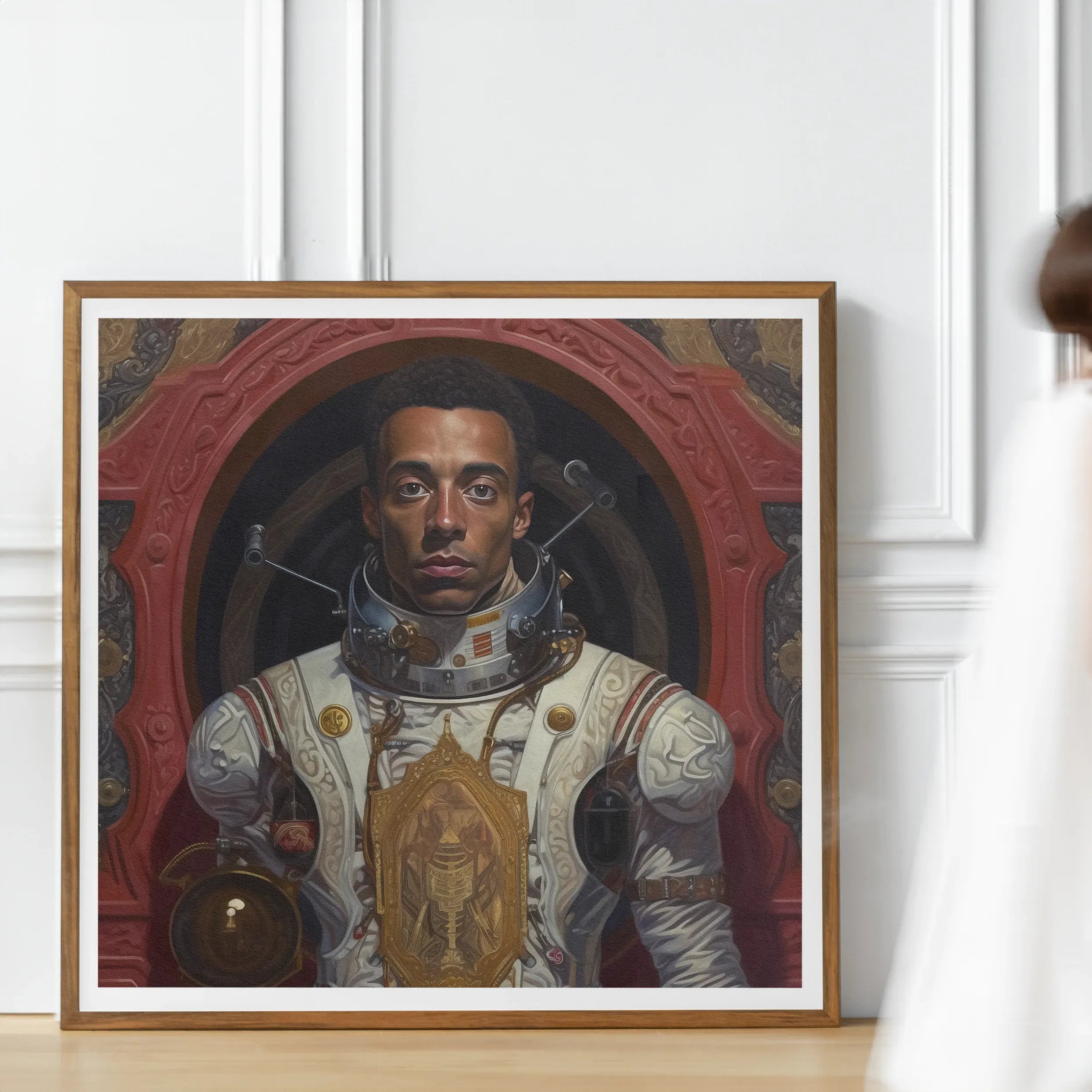 Amari - Gay Black Astronaut Aesthetic Art Print - Posters Prints & Visual Artwork - Aesthetic Art