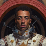 Amari - Gay Black Astronaut Art Print / Canvas, Gay Black Astronaut, Black Astronaut Aesthetic, Gayest Astronaut