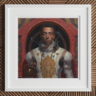 Amari - Gay Black Astronaut Art Print 20’’x20’’ / Unframed Posters Prints & Visual Artwork