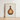 Framed Artwork Brown Ribbed Glass Bottle Slender Neck Anna Aloisi’s 1930s, Amber, Aloisi Glassware