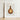 Framed Illustration Brown Ribbed Glass Bottle Slender Neck Anna Aloisi’s 1930s, Amber, Aloisi Glassware