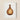 Vintage-style Amber Glass Bottle Vertical Rounded Neck Depicted Anna Aloisi’s 1930s, Aloisi Glassware