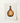 Watercolor Illustration Brown Ribbed Glass Bottle Slender Neck Anna Aloisi’s 1930s, Amber, Aloisi Glassware