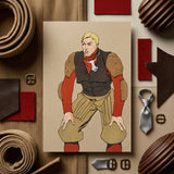 American Football Player - Edward Penfield Art Print / Canvas Stylized Illustration Muscular Man Vintage Gear Rendered, Penfield’s,