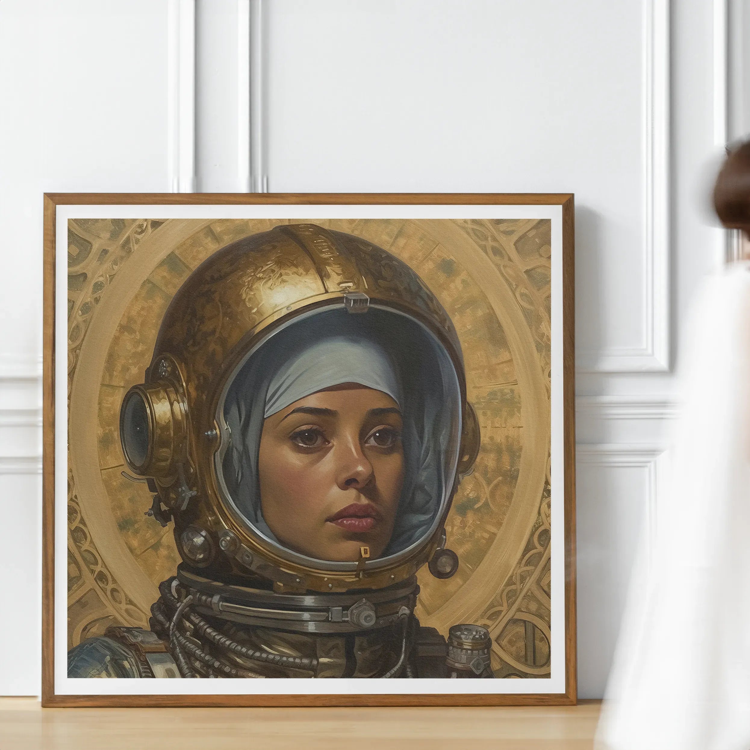 Amira The Lesbian Astronaut Aesthetic Art Print - Posters Prints & Visual Artwork - Aesthetic Art