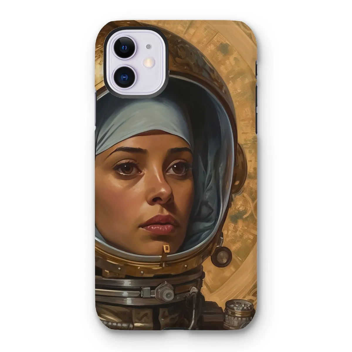 Amira The Lesbian Astronaut - Sapphic Aesthetic Phone Case - Iphone 11 / Matte - Mobile Phone Cases - Aesthetic Art