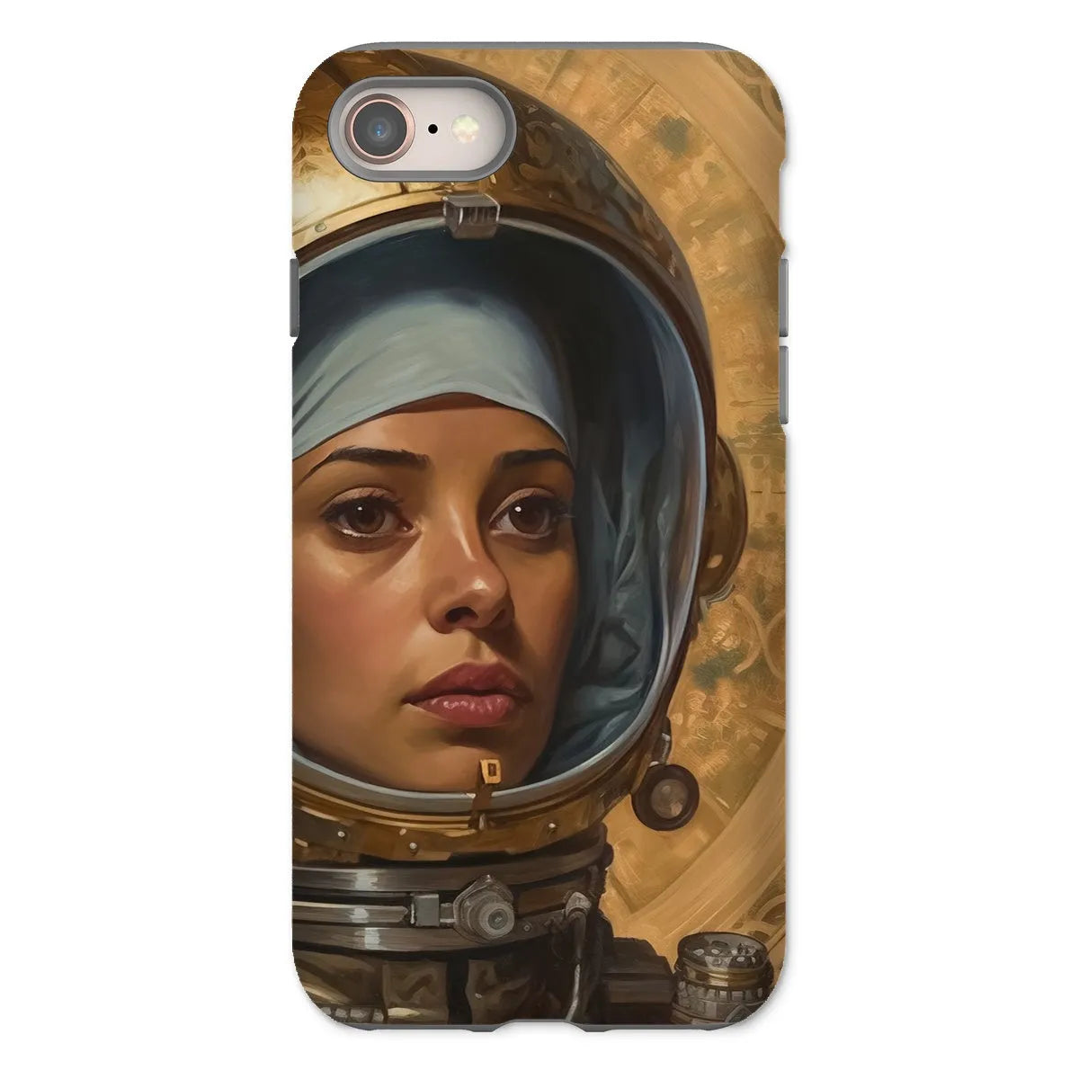 Amira The Lesbian Astronaut - Sapphic Aesthetic Phone Case - Iphone 8 / Matte - Mobile Phone Cases - Aesthetic Art