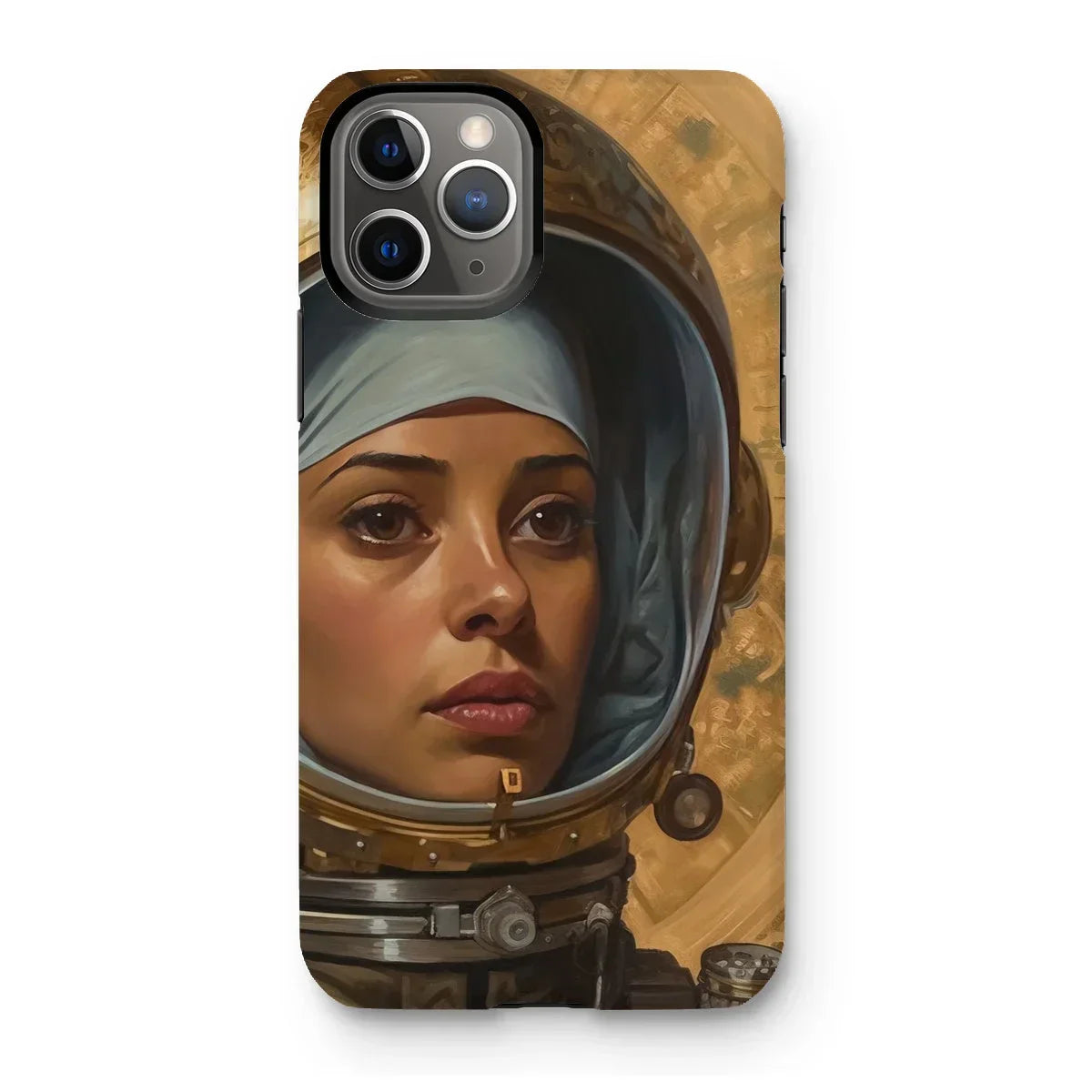 Amira - Muslim Lesbian Astronaut Iphone Case, 11 Pro / Matte, Phone Case Artwork Person Space Helmet