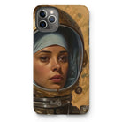 Amira - Muslim Lesbian Astronaut Iphone Case, 11 Pro Max / Matte, Phone Case Artwork Woman Spacesuit Helmet