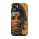 Amira - Muslim Lesbian Astronaut Iphone Case, 13 Mini / Matte, Phone Case Artwork Astronaut Spacesuit Helmet