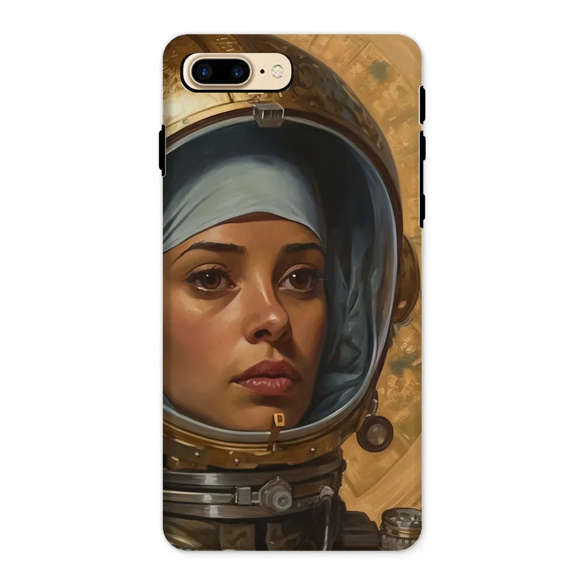 Amira - Muslim Lesbian Astronaut Iphone Case, 8 Plus / Matte, Phone Case Artwork Person Space Helmet