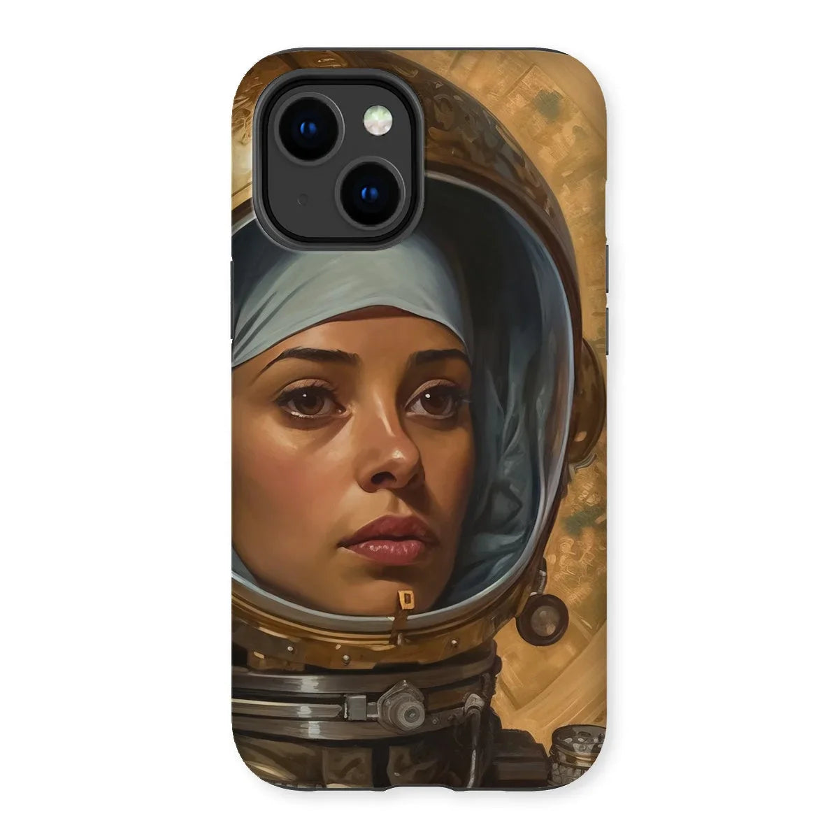 Amira - Muslim Lesbian Astronaut Iphone Case 14 Plus / Matte Mobile Phone Cases